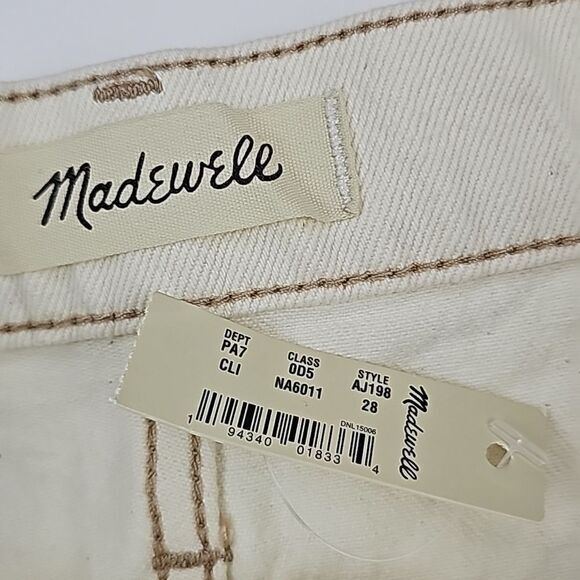 Madewell - 46 NWT Slim Demi-Boot Jeans in Cloud Lining‎ NEW Size 28 Style AJ198 - Picture 3 of 9
